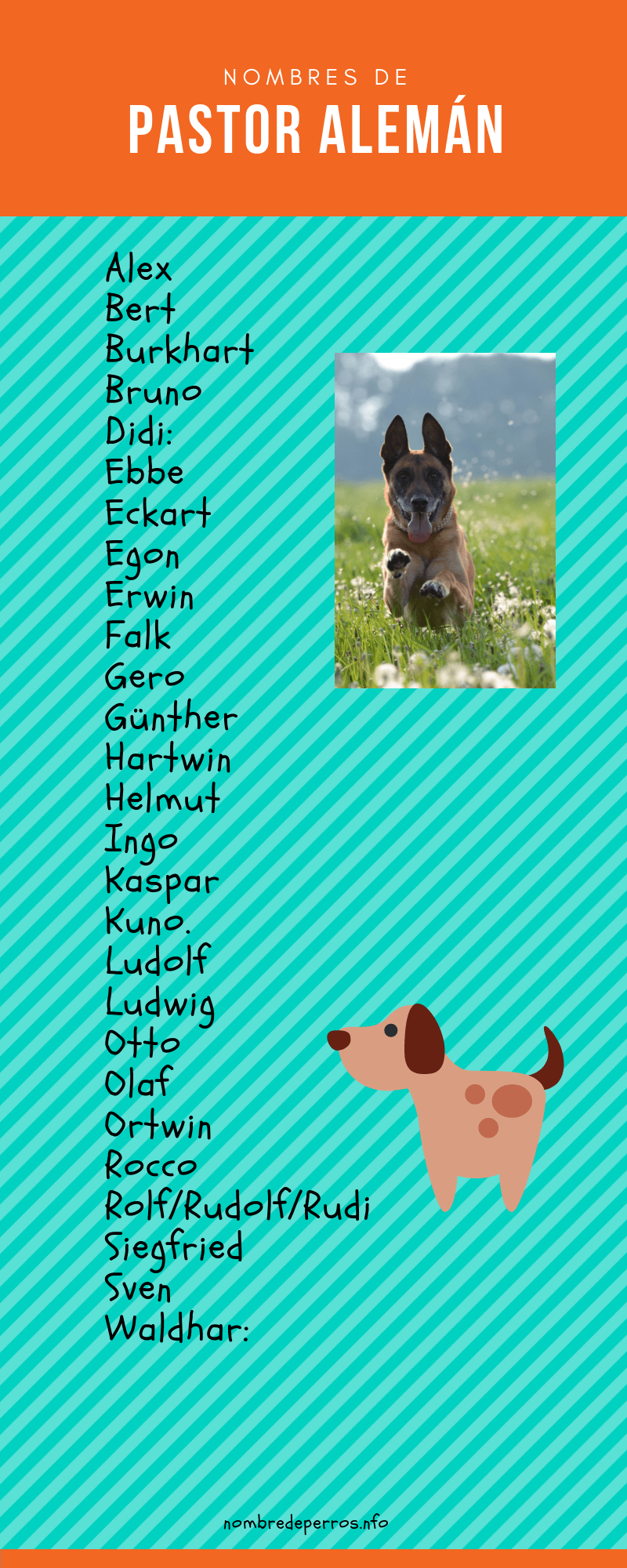 nombres de perros pastor alemán